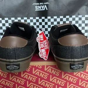 Vans Shoes Vans Mens Bishopwaxed Denim Blackgumvn00nluaks